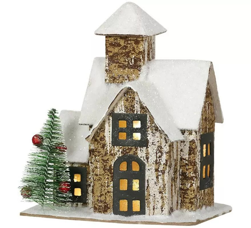 Translation missing: de.Casita Nevada con Luz 22,5x19,5x14 cm