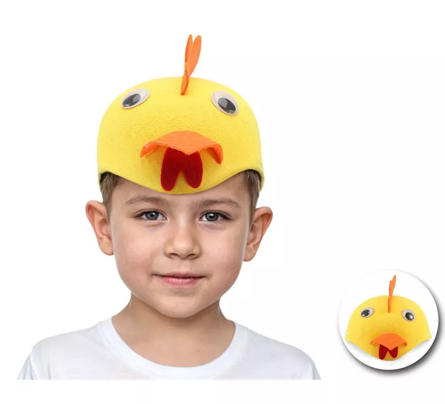 Translation missing: de.Casquete de Pollo amarillo infantil