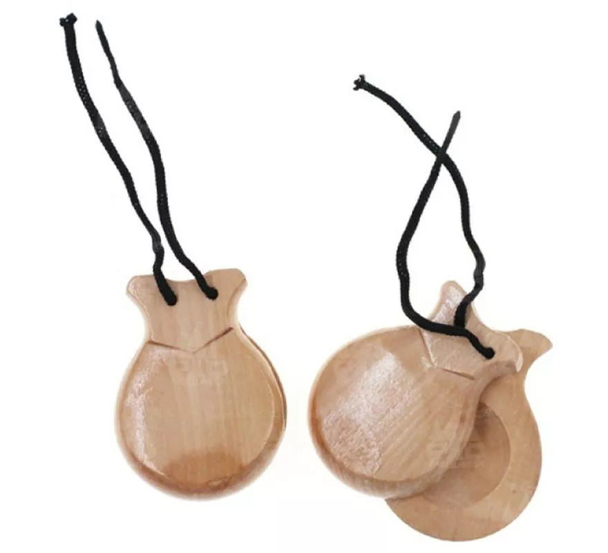 Translation missing: de.Castañuelas Sevillanas de madera color Natural
