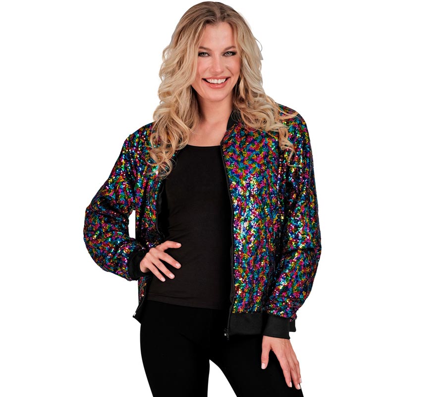 Translation missing: de.Cazadora Bomber Party Fashion multicolor para adulto