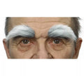 Cejas muy pobladas canosas
