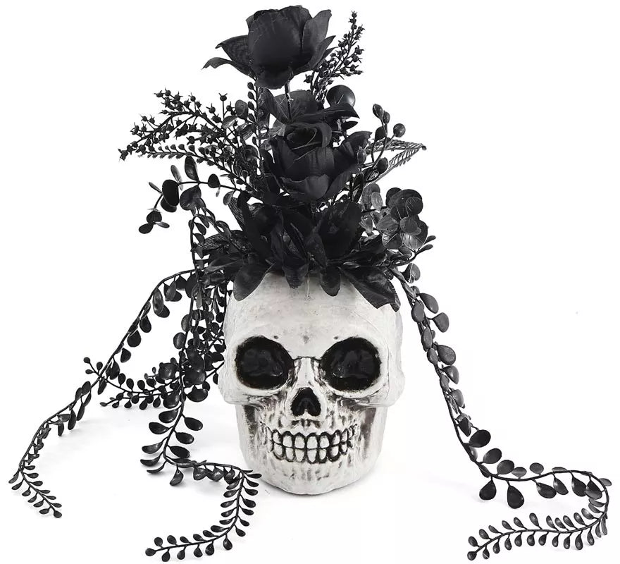 Translation missing: de.Centro de Mesa Calavera con Flores