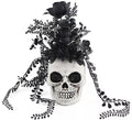 Centro de Mesa Calavera con Flores