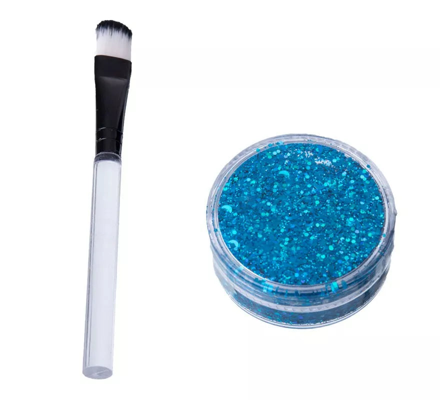 Translation missing: de.Cepillo y Purpurina azul de 10,5x17,5 cm