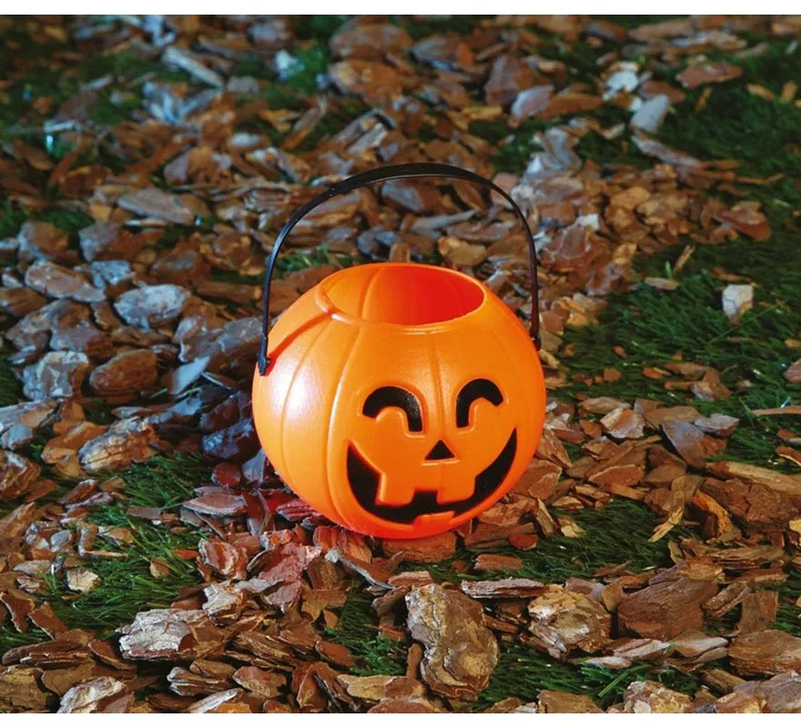 Translation missing: de.Cesta Calabaza 11 cm de plástico para Halloween