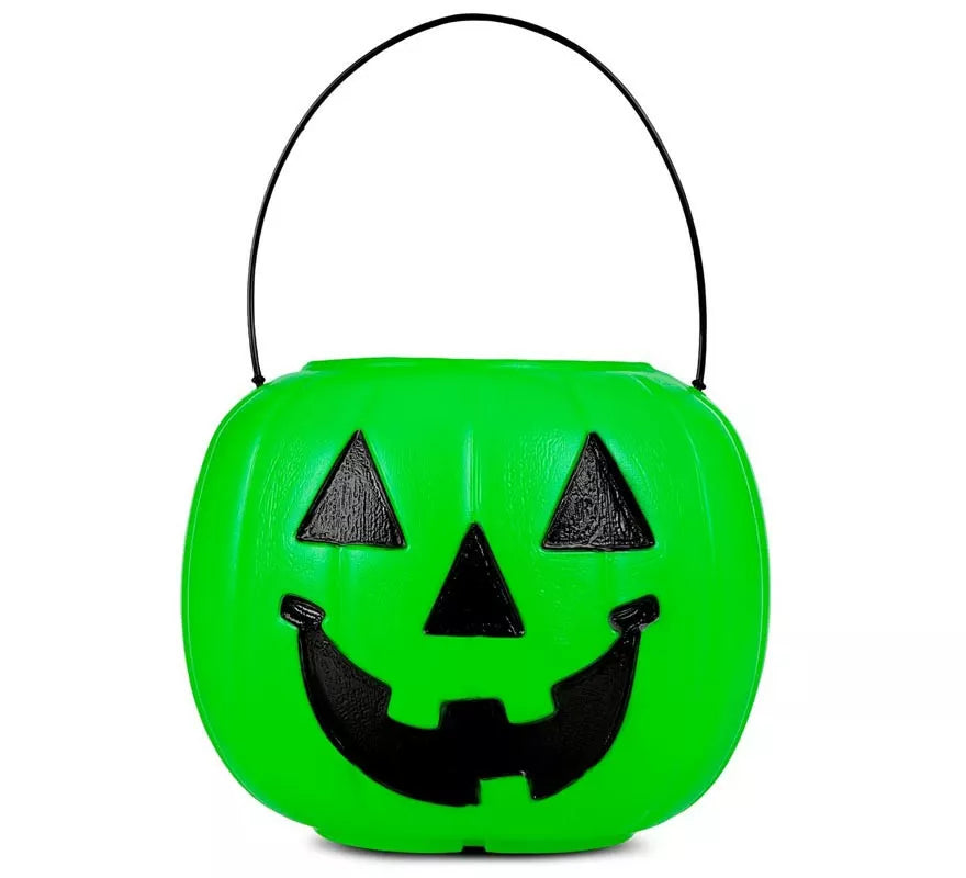 Translation missing: de.Cesta de Calabaza verde con asa de 21,6x21,6x30,5 cm