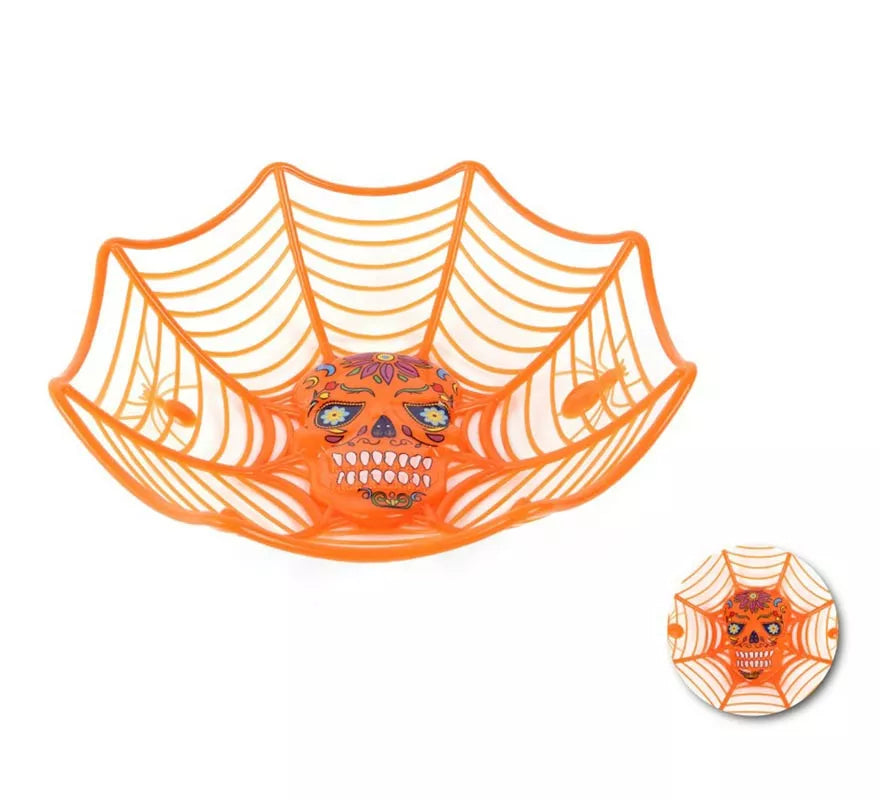 Translation missing: de.Cesta Telaraña con Calavera 27x25,5x7,5 cm en varios colores