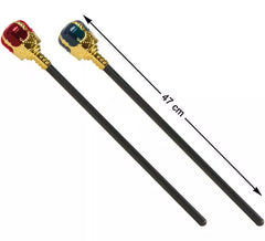 Zepter des Königs in 2 verschiedenen Farben 47 cm