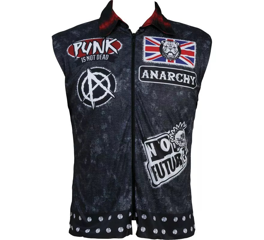 Translation missing: de.Chaleco Anarchy Punk para hombre