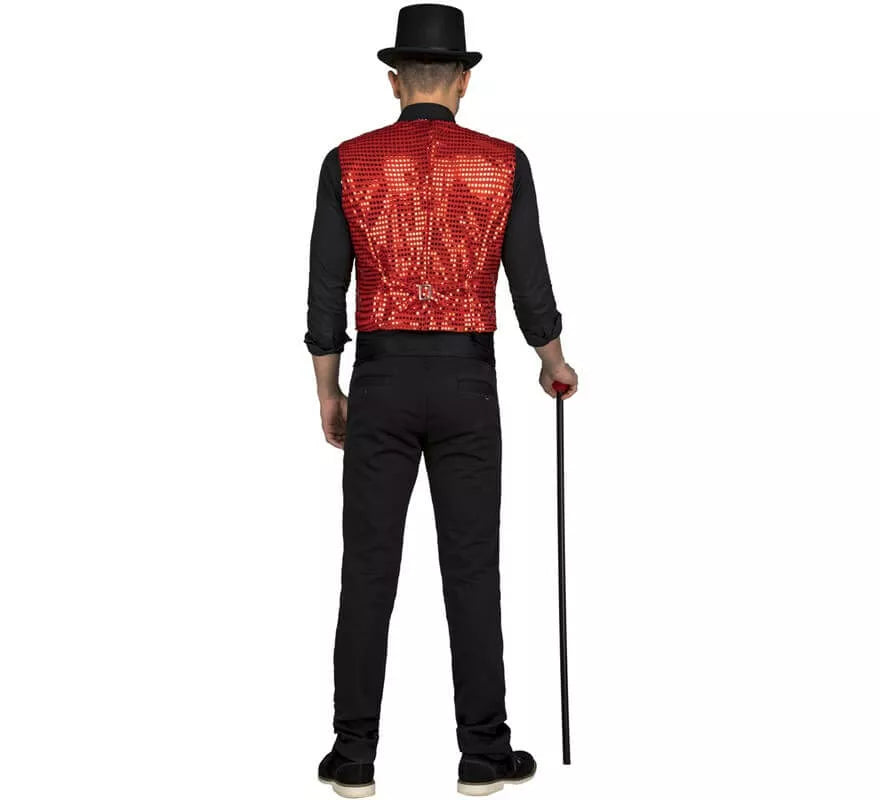 Translation missing: de.Chaleco con Pajarita Rojo para hombre