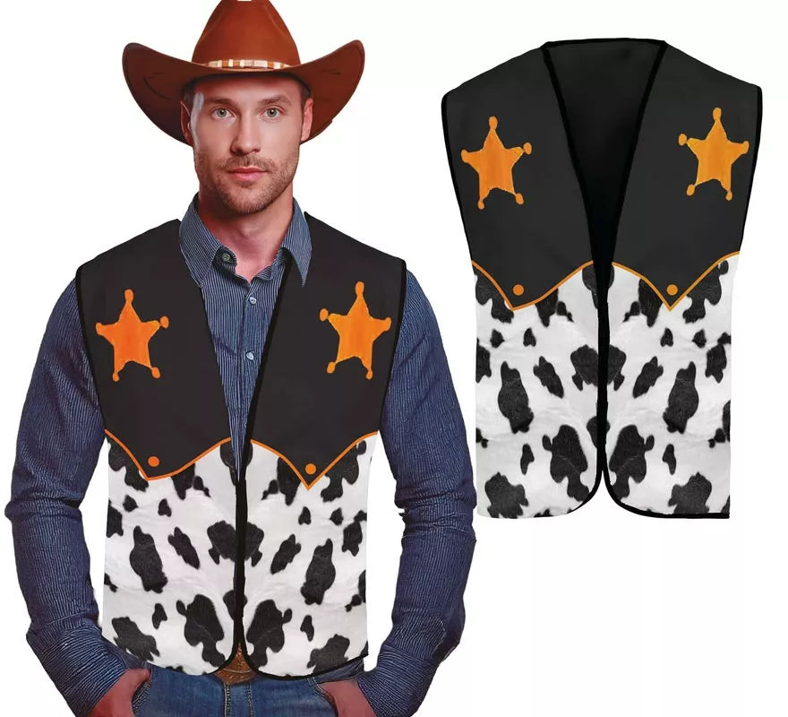 Translation missing: de.Chaleco Cowboy Sheriff para adultos