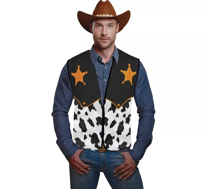 Translation missing: de.Chaleco Cowboy Sheriff para adultos