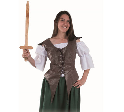 Chaleco de Guerrera Medieval para mujer
