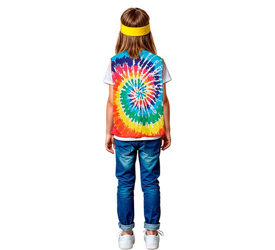 Translation missing: de.Chaleco de Hippie círculos multicolor infantil