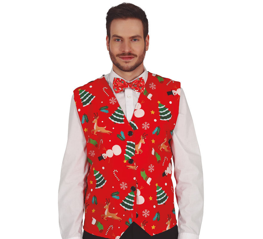 Translation missing: de.Chaleco de Navidad Rojo Adulto