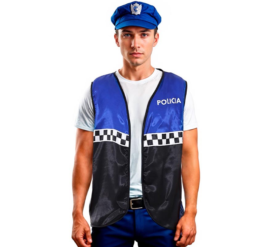 Translation missing: de.Chaleco de Policía a cuadros adulto en varios colores