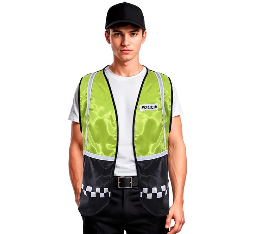 Translation missing: de.Chaleco de Policía a cuadros adulto en varios colores