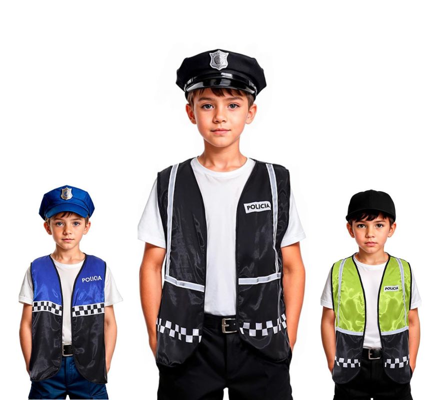 Translation missing: de.Chaleco de Policía a cuadros infantil en varios colores