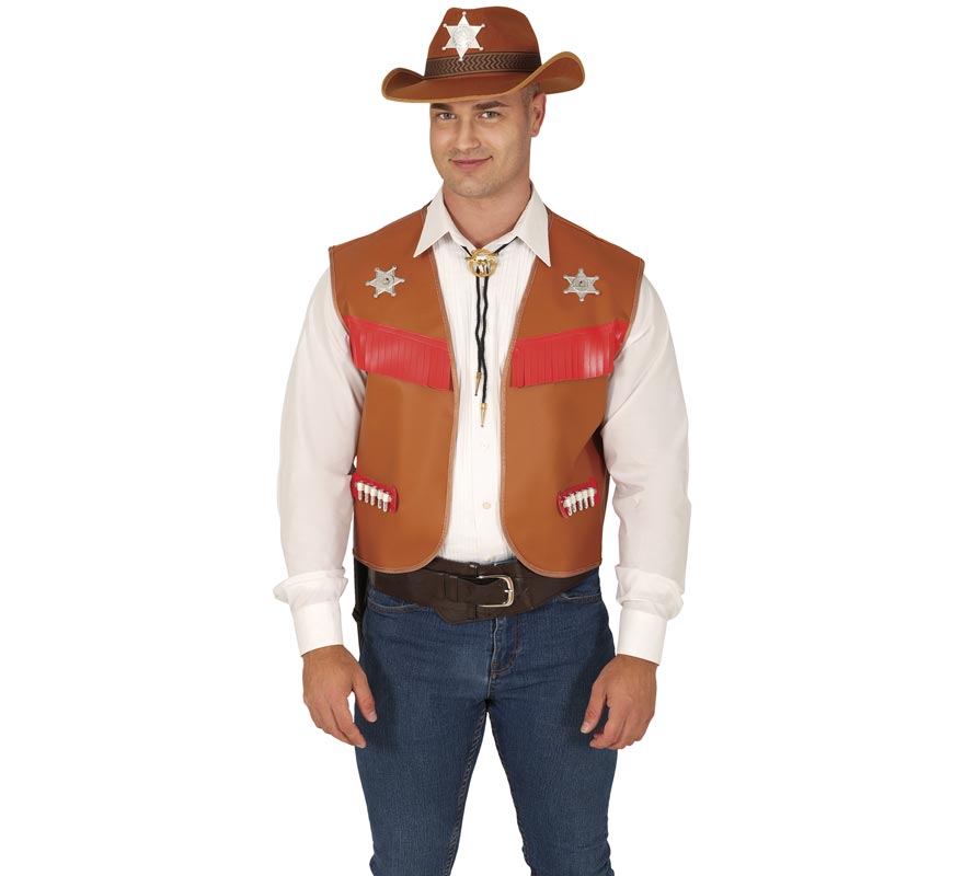 Translation missing: de.Chaleco de Vaquero para adulto 2 surtidos