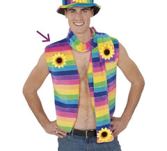 Regenbogen Hippie Weste