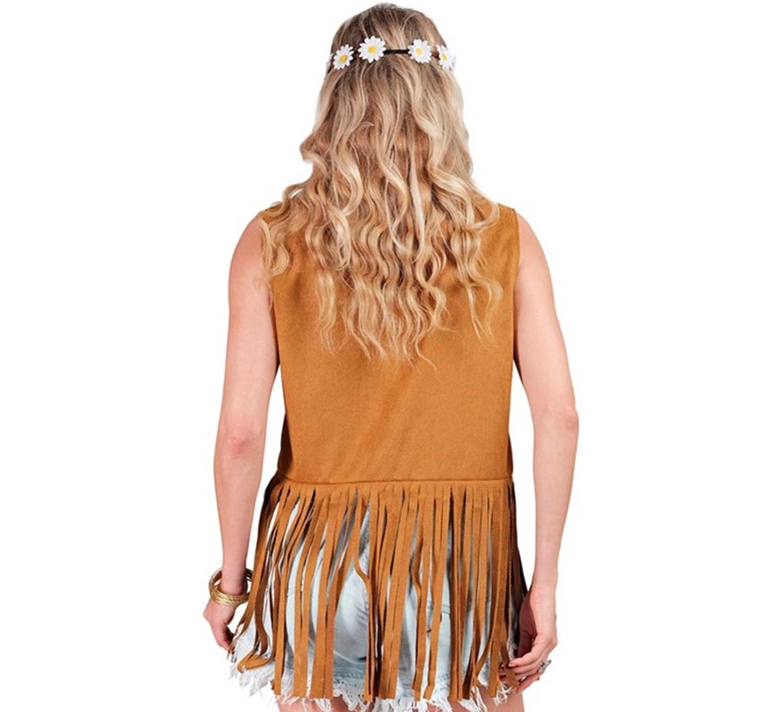 Translation missing: de.Chaleco Hippie con Flores marrón para mujer