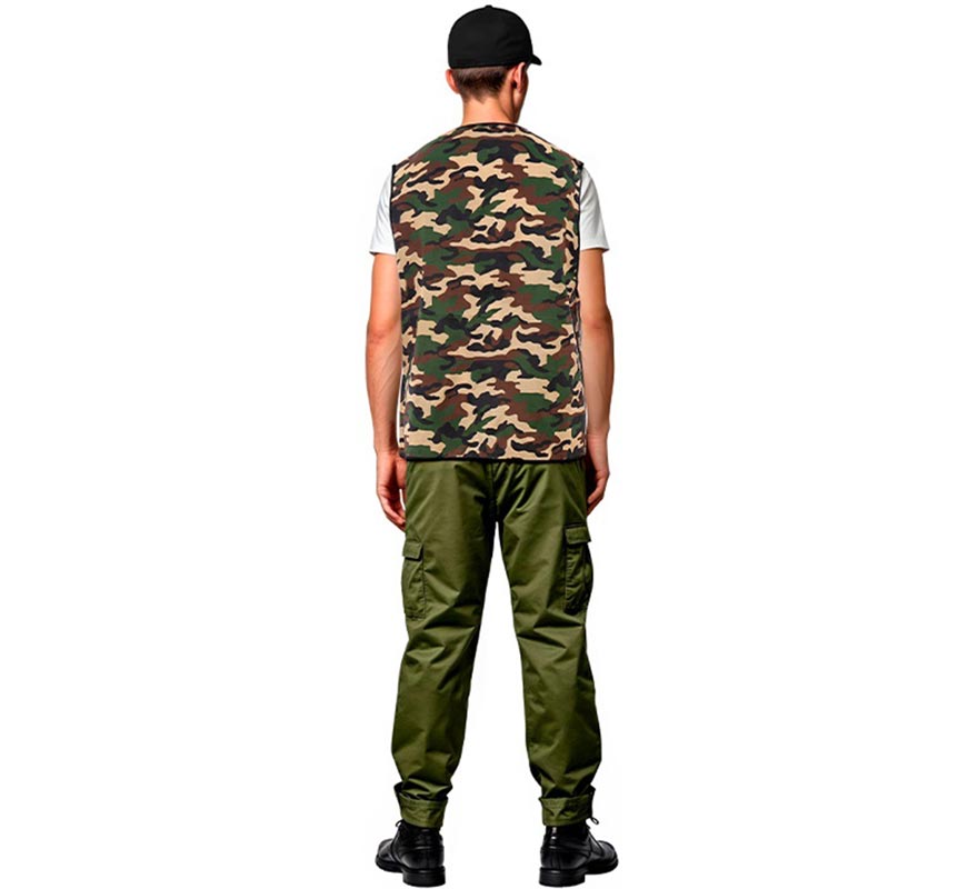 Chaleco Militar Camuflado adulto