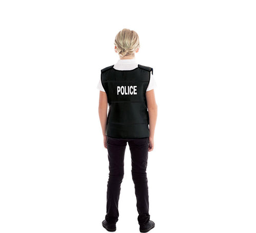 Chaleco negro de Policía para niño