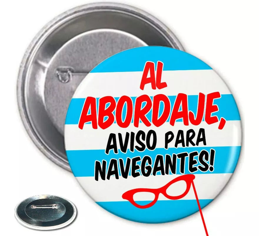 Translation missing: es.Chapa Al Abordaje, Aviso para Navegantes de 6 cm diámetro