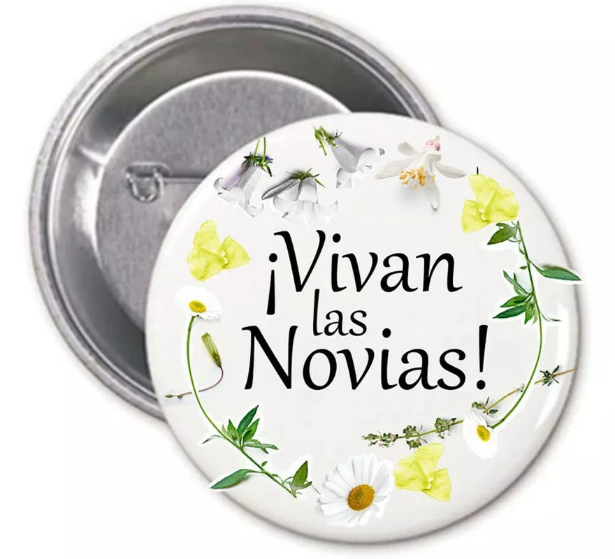 Translation missing: de.Chapa Vivan Las Novias con motivos Florales