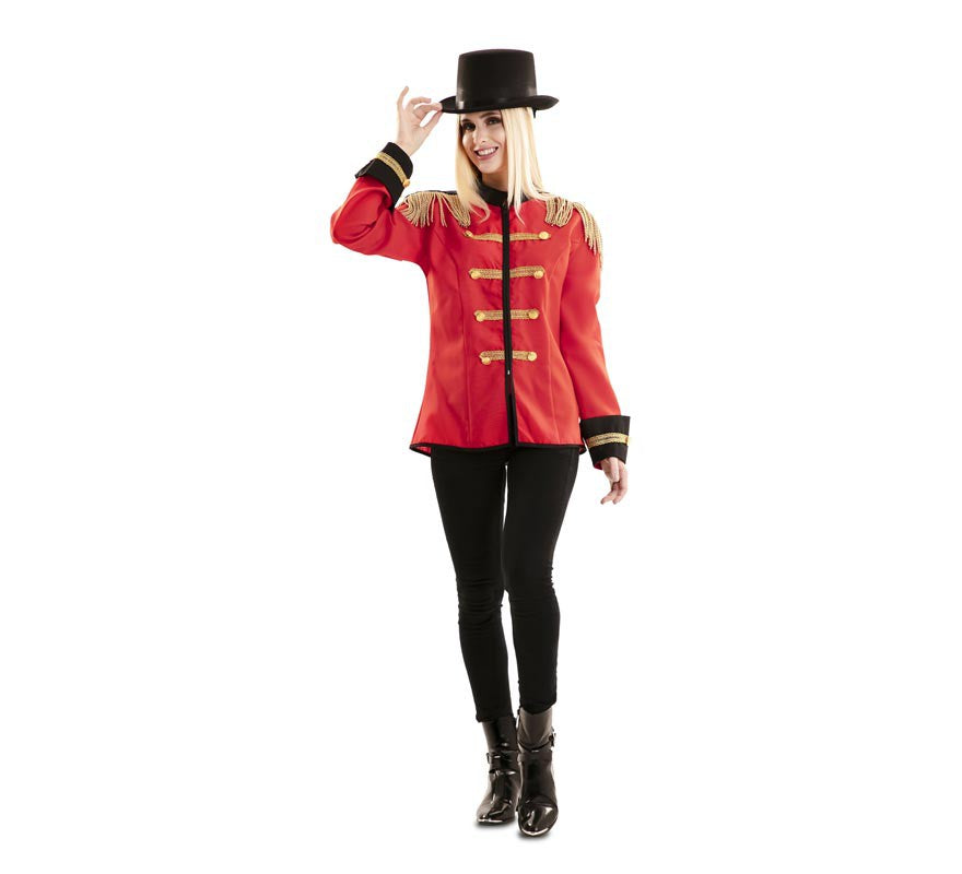 Translation missing: de.Chaqueta de Domador Roja y Dorado para mujer