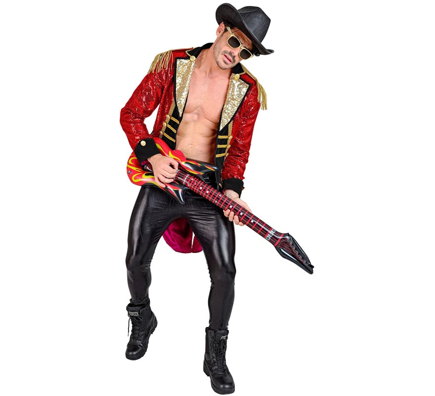 Chaqueta de Frac Lentejuelas rojo para hombre