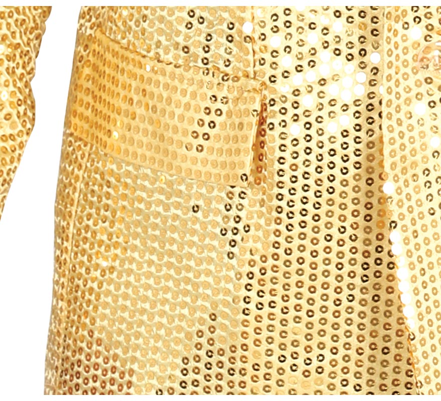 Translation missing: de.Chaqueta de Lentejuelas Dorada para hombre