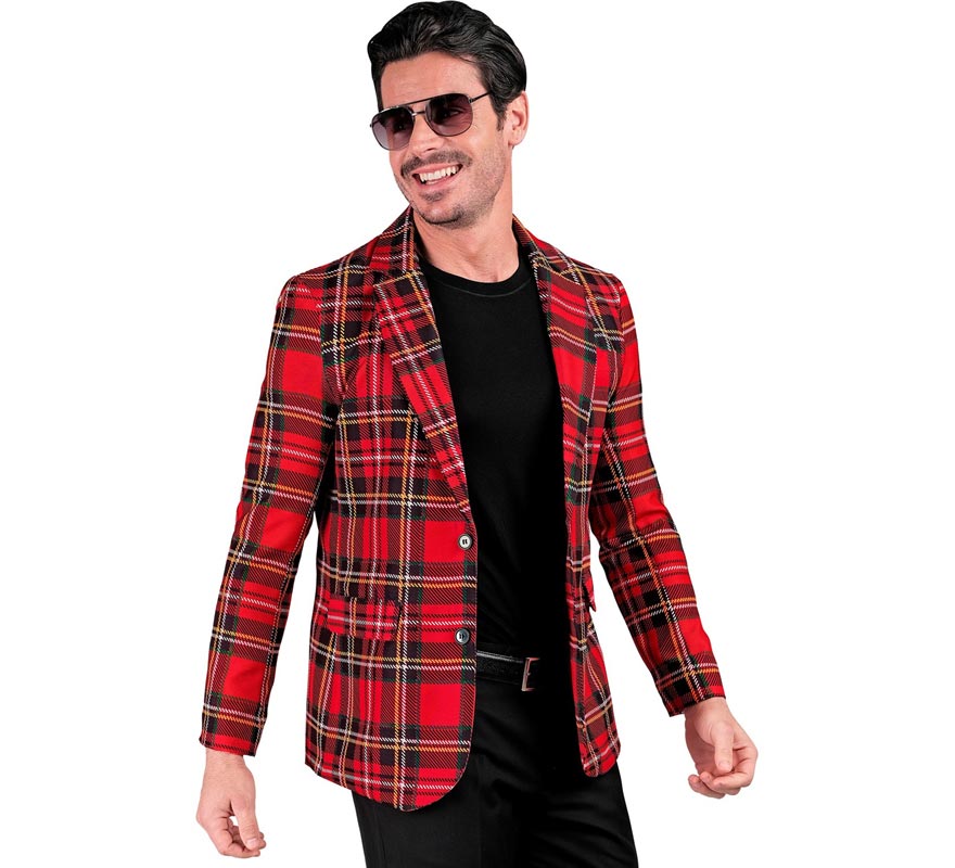Chaqueta de Moda Fiesta rojo para hombre