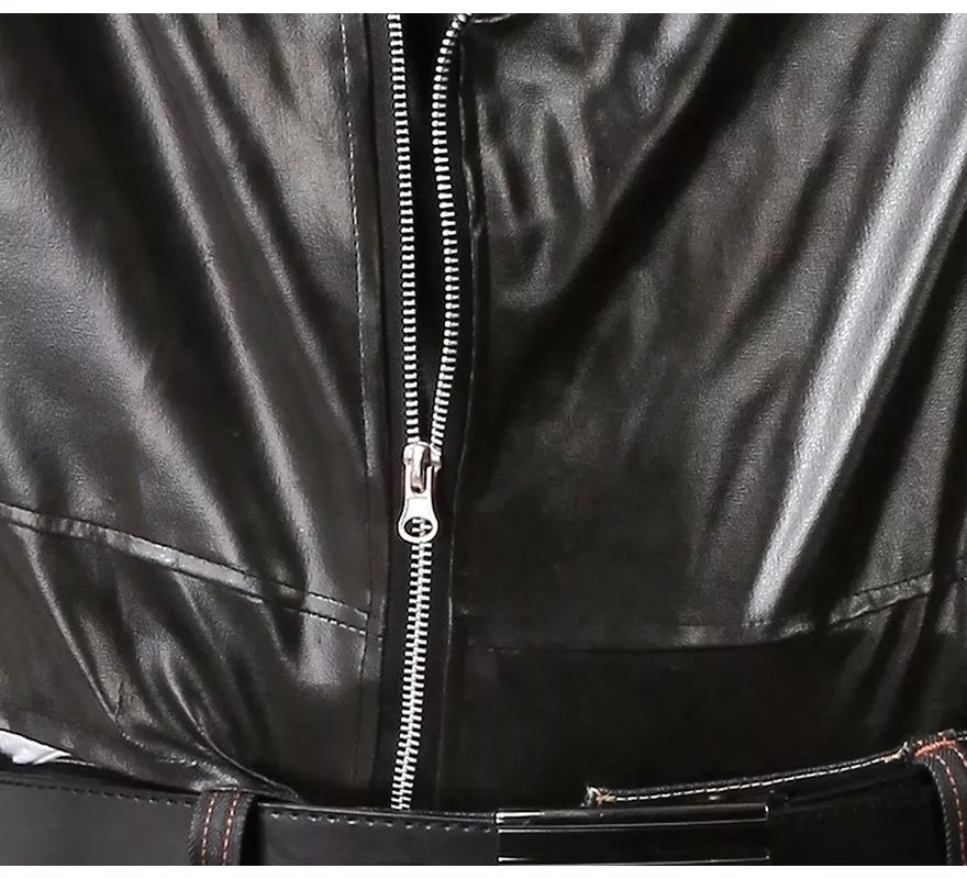 Chaqueta de Motorista o de Rockero negra para hombre