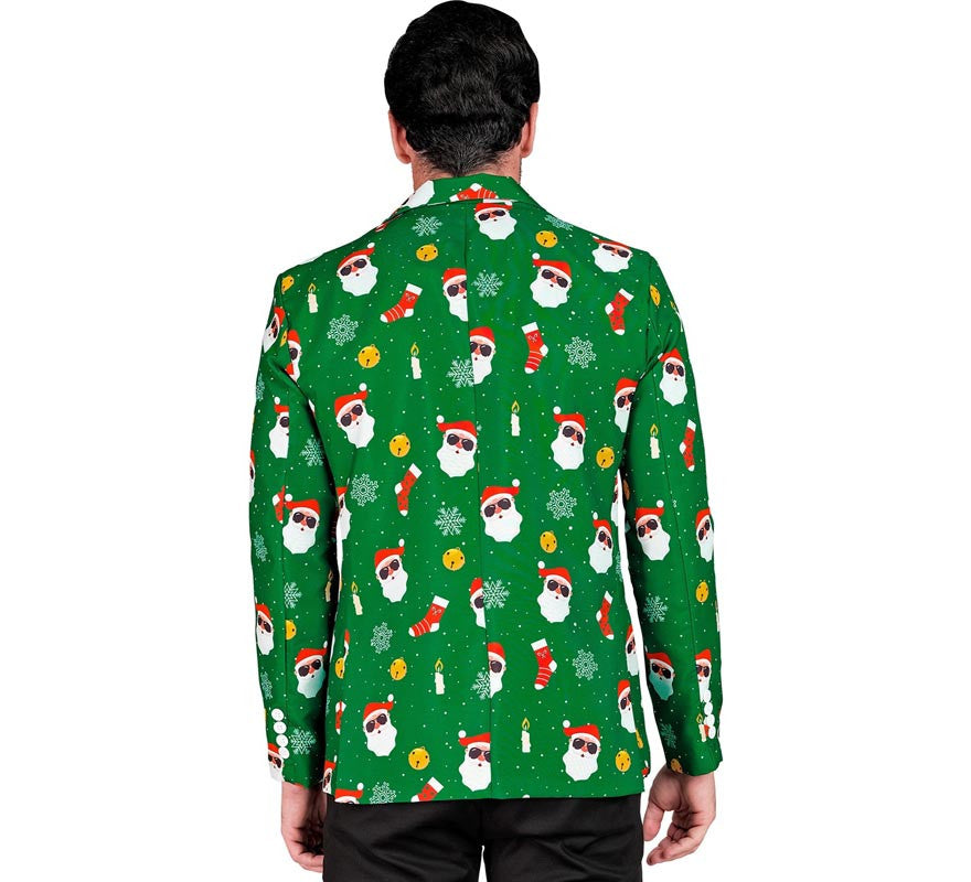 Translation missing: de.Chaqueta de Papá Noel verde para hombre