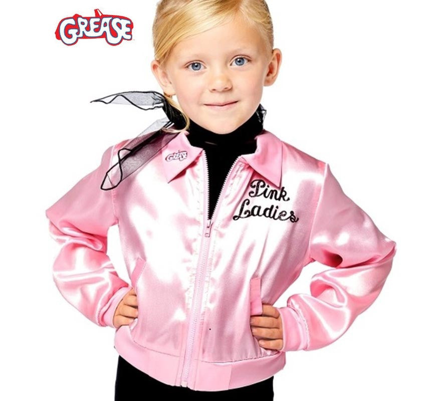 Translation missing: de.Chaqueta de Pink Ladies de Grease para niña
