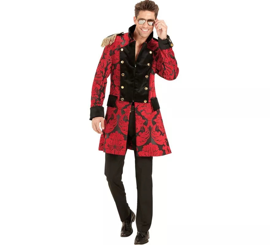 Translation missing: de.Chaqueta Jacquard época rojo para hombre