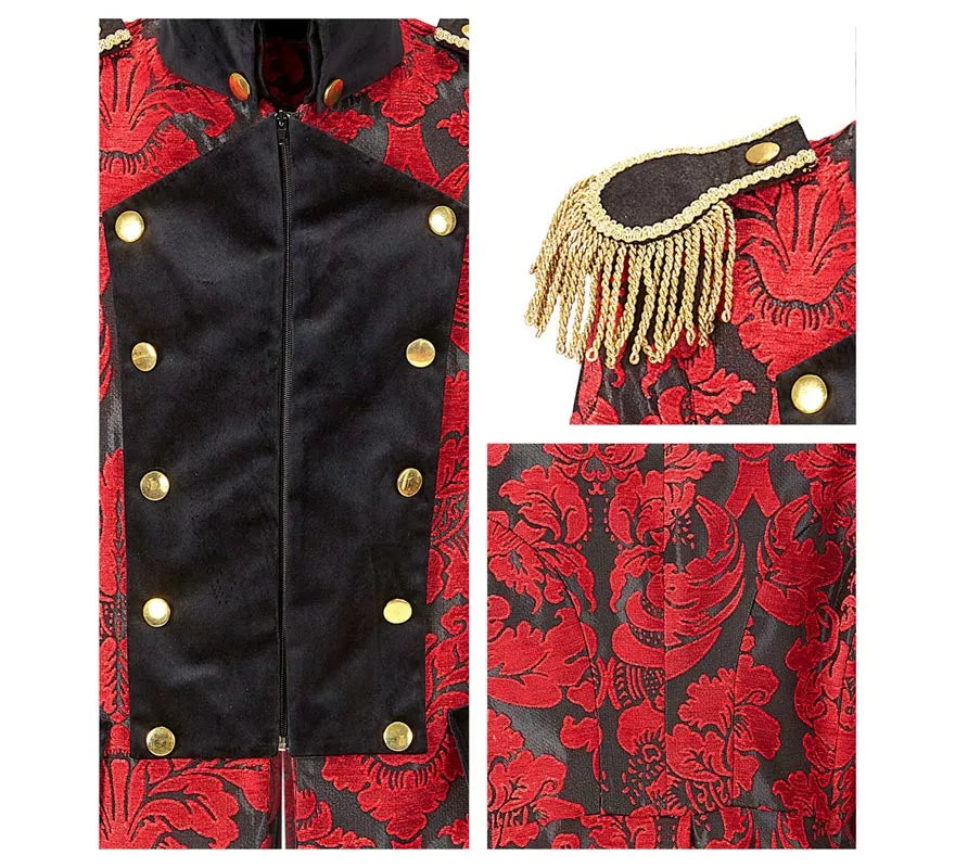 Translation missing: de.Chaqueta Jacquard época rojo para hombre