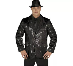 Schwarze Paillettenjacke