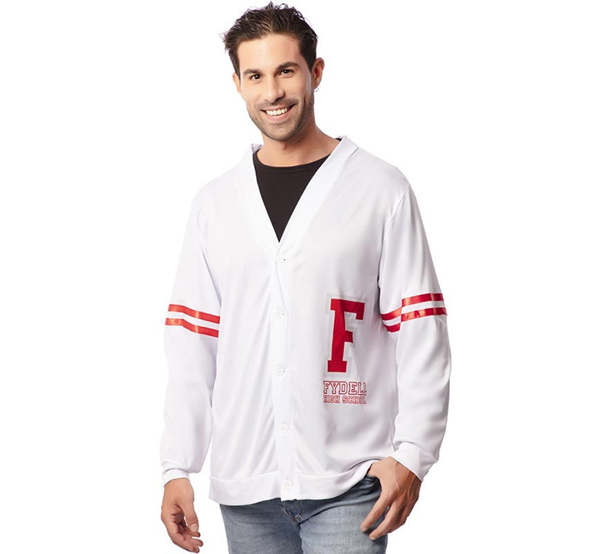 Translation missing: de.Chaqueta Universitaria de los años 50 blanca para hombre