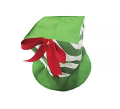 Weihnachtsgeschenkmütze aus grünem Schaumstoff