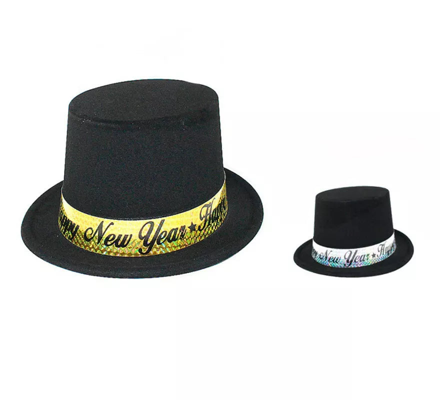 Translation missing: de.Chistera Happy New Year de PVC en 2 colores surtidos