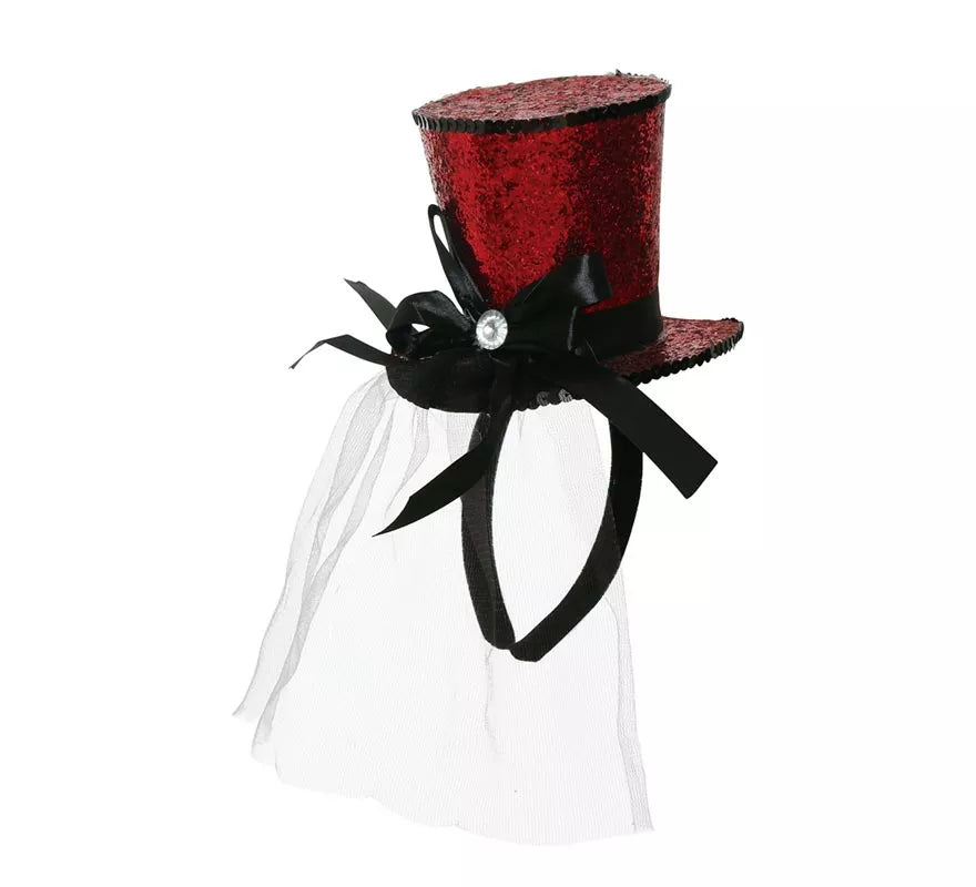 Translation missing: de.Chistera Mini Roja con Diadema