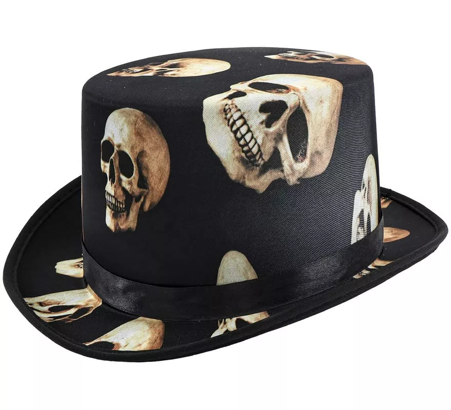 Translation missing: de.Chistera negra con Calaveras
