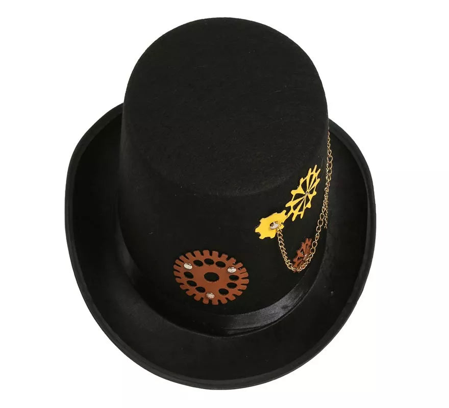 Translation missing: de.Chistera Steampunk Negra Elegante