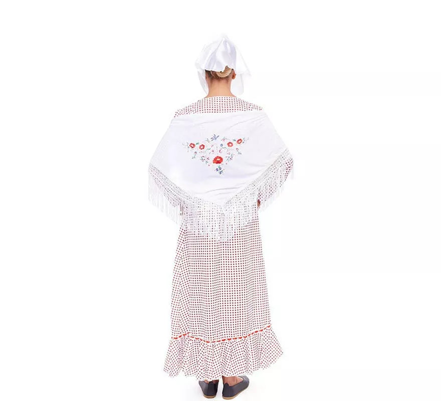 Translation missing: de.Chulapa blanco con lunares rojos para niña