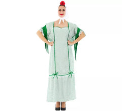 Grünes madrilenisches Chulapa-Kostüm für Damen