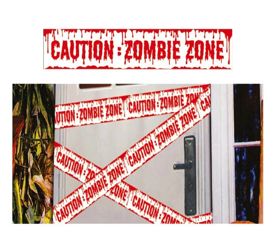 Translation missing: de.Cinta Caution Zombie 600 X 12 cm