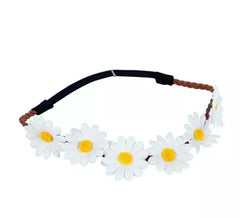 Weiße Blumen Band 20 cm