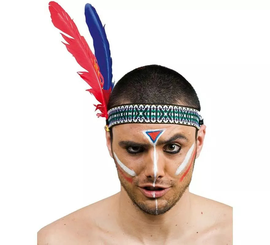 Translation missing: de.Cinta de Indio con 2 Plumas
